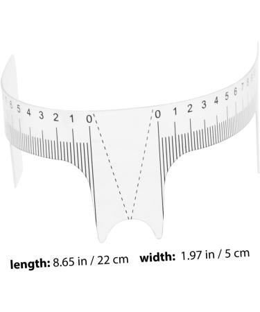 WOFASHPURET 10pcs Eyebrow Design Ruler Beauty Tools Brow Ruler Sticker Eyebrow Shape Face Ruler Measurer Shaping - Buy Online on SooperMarket.com