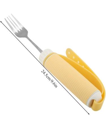 EVTSCAN Adaptive Utensils Disabled Patient Arthritis Elderly Kitchen Utensil Fork Or Spoon Removable Flexible Rotating Eating Tablewares (Fork) - Buy Online on SooperMarket.com
