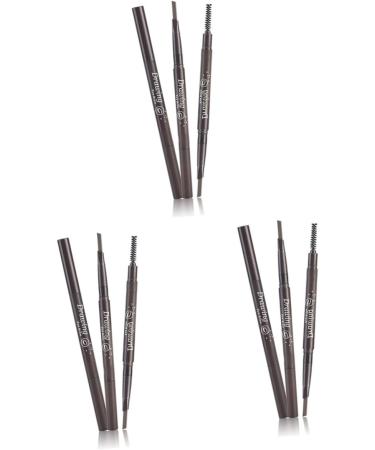 Beavorty 3pcs 2 1 Eyebrow Pen Eyebrow Pencil Waterproof Eyebrow Brush Refill Double Head To Rotate - Buy Online on SooperMarket.com