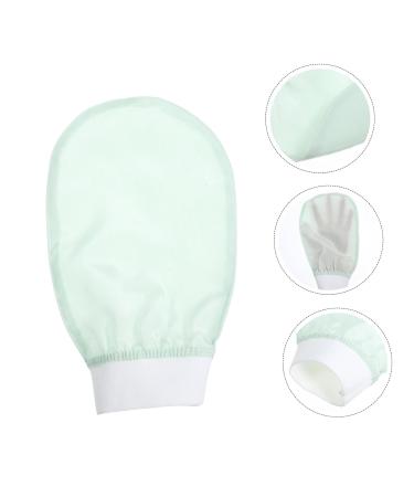 Baluue Body Exfoliator Glove - Light Green Bath Scrubber Mitten for Smooth Skin | International Shipping - Buy Online on SooperMarket.com