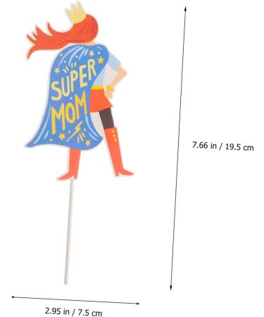 OFFSCH 3 Sets Mother's Cake Inserts Dessert Plug-in Party Cake Picks Mothers Day Theme Cake Plug-in Mom Gifts Cake Ornament Mum Presents Moms Birthday Moms Gifts Decor Paper Cake Supplies - Buy Online on SooperMarket.com