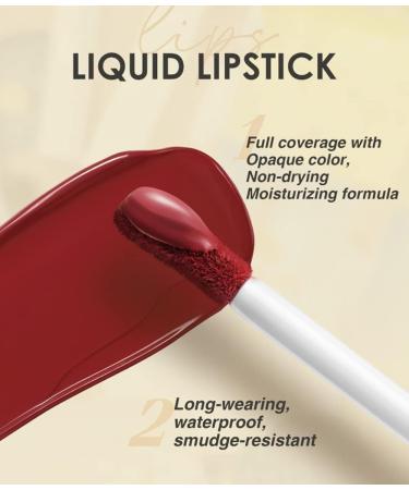 12-Piece Nude Liquid Lipstick & Lipliner Set - Long Lasting, Waterproof, Matte Finish - 24-Hour Stay, Non-Fading - Makeup Gift for Women (Set B) - Buy Online on SooperMarket.com