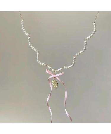 Oralgo's French Style Pearl Necklace & Collarbone Chain - Elegant Loops for Women & Girls | International Shipping - Buy Online on SooperMarket.com