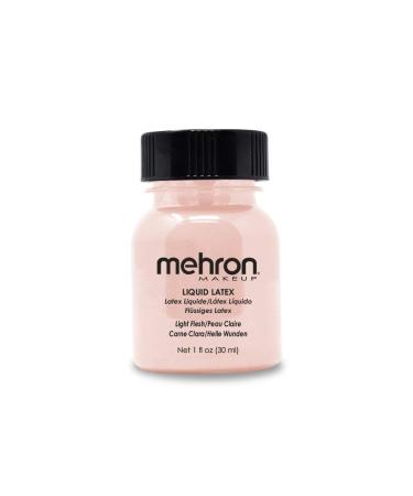 Mehron Makeup Liquid Latex (1 oz) (Light Flesh) Light Flesh 1 Fl Oz (Pack of 1)