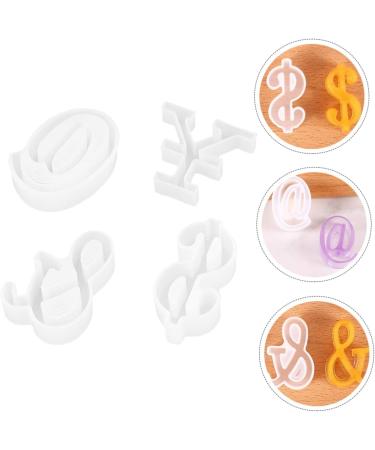 STOBOK 12 Pcs Silicone Mold Silicone DIY Mold DIY Symbol Mold Epoxy Jewelry Molds Gummy Molds Resin Necklace Mold Molds for Concrete DIY Crafts Cake Mold Manual White Silica Gel Whitex3pcs 4.8X4.2CMx3pcs - Buy Online on SooperMarket.com