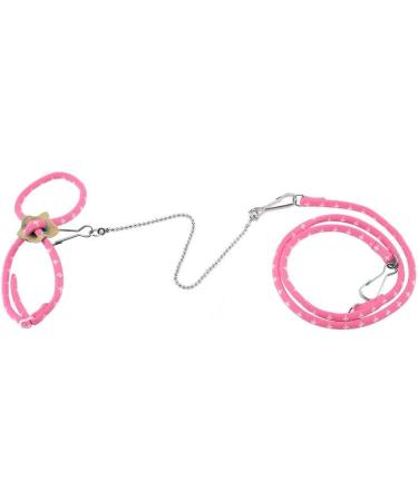 Adjustable Hamster Harness & Leash | Anti-Bite Vest for Hamsters Gerbils Rats Mice Ferrets & Squirrels - Pink - Buy Online on SooperMarket.com