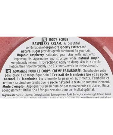 Organic Shop Raspberry Cream Body Scrub 250ml - Pack of 1 | Exfoliating Scrub with Raspberry Extracts - Buy Online on SooperMarket.com