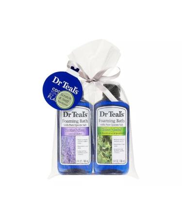 Dr Teal's Lavender & Eucalyptus 2-Piece Foaming Bath Gift Set