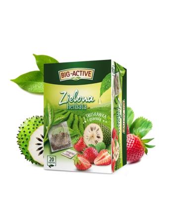 ZIELONA TRUSKAWKA Z GRAVIOL Herbata Owocowa Naturalna Polska Herbapol
