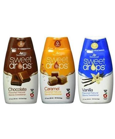SweetLeaf Sweet Drops Liquid Stevia (Coffee Variety Pack) Original Version