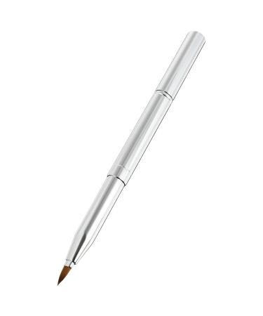 Ipetboom Dual-ended Portable Lip Brush for Lipstick with Cap Travel Lip Brush Applicators Flat for Lipstick Gloss Creams for Women Girls As Christmas Gift and Halloween Makeup Tools.
