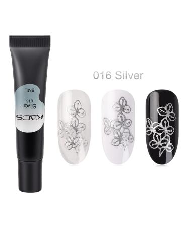 KADS Nail Stamping Gel Polish Set 2 - 4 Colors 8ML UV LED Gel for Stamping Plates - Buy Online on SooperMarket.com