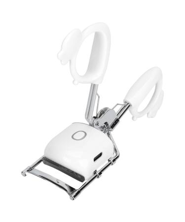 Heated Eyelash Curler with 2 Adjustable Temperature Settings for Long Lasting Curling Curved Design with Gentle Silicone Pad (Socobetafa0wr9u54n-11)