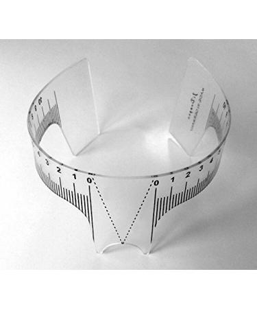 2PCS Plastic Tattoo Eyebrow Grooming Stencil & Measure Tools - White - Buy Online on SooperMarket.com