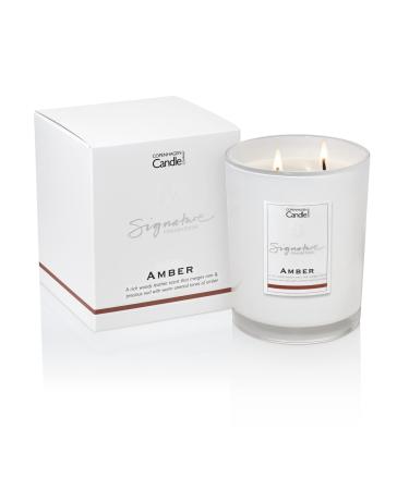 Luxury Scented Candles Gifts for Women | Natural Wax Blend | 65 Hours Burn time | Hotel Collection | The Copenhagen Company - Amber (21oz) 21oz Amber 21oz