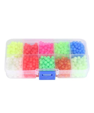 Yosoo Health Gear 1000PCS Fishing Beads Assorted Kit Luminous Glow Fishing Beads Fishing Tackle for Rig
