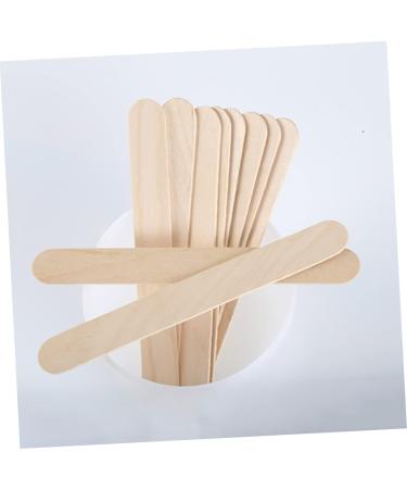Minkissy 200 STK Waxed Wooden Sticks - Professional Eyebrow Wax Applicator for Makeup | International Shipping Available - Buy Online on SooperMarket.com