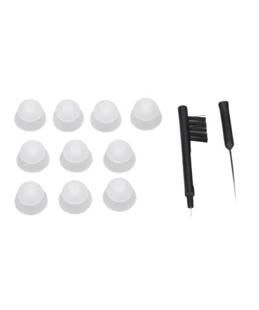 Silicone hearing amplifier dome listening amplifier cleaning brush hearing amplifier cleaning brush ventilation brush listening amplifier earplug set (L)