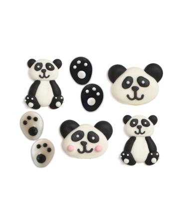 Buy Decora 0500319 Pack of 8 Pandas Sugar Decor - Perfect for Baking & Cake Decoration | International Shipping Available - Buy Online on SooperMarket.com