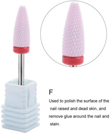 Professional Ceramic Nail Drill Bit for Manicure - Ideal for Grinding, Polishing, Peeling, and Carving - Nail Art Tool (02#) - Buy Online on SooperMarket.com