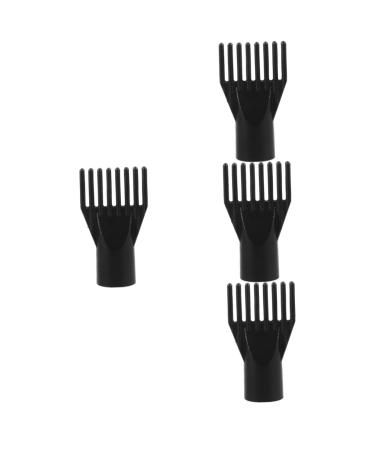 FRCOLOR Pack of 4 Water Blower for Pets Hair Styling Nozzle Hair Dryer Front Nozzle Blower Comb Hair Dryer Attachment for Hair Hair Dryer Attachment Universal Comb Hair Dryer Attachment Dog 12.00X7.00X4.00CMx4pcs Black x 4 pieces