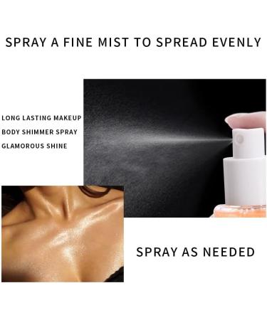 Buy Bright Green Body Glitter Spray | Moisturizing Liquid Highlighter for Face Hair & Body | Quick-Drying & Non-Sticky Makeup - Buy Online on SooperMarket.com
