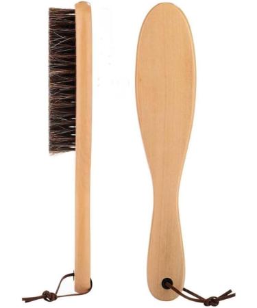 Premium Clothes Brush - Soft Horsehair & Wooden Handle Lint Remover for Suits Shoes Carpet & Furniture - Buy Online on SooperMarket.com