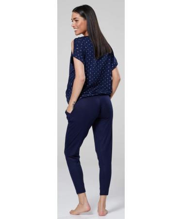 HAPPY MAMA Maternity Breastfeeding Lounge Set 1024p 10 Navy With Stars - Buy Online on SooperMarket.com