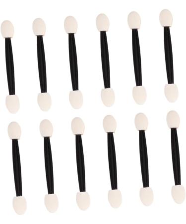 WOONEKY 24pcs Eyeliner Sponge Brush Smudge Eye Brush Dual Ended Eyeshadow Brush 7cm Black - Buy Online on SooperMarket.com