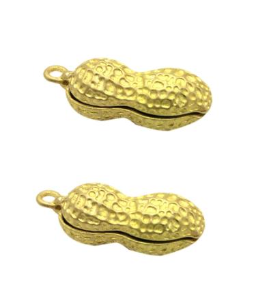 VILLCASE 2pcs Artificial Peanut Pendant Purse Keychain Wealth Keychain Charms Gold Key Adornment To Open Bead