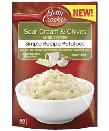 General Mills Betty Crocker Recipe Sour Cream and Chive Potates 3.1-Ounce (Pack of 8)