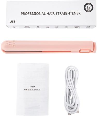 2 in 1 Ceramic Hair Straightener & Flat Iron - 3D Floating Plate Smart Keep Warm Function - Easy to Use - Pink - Buy Online on SooperMarket.com