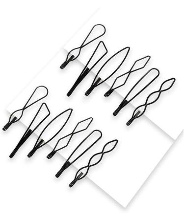12pcs Vintage Black Bobby Pins Fashion BB Clip for Women and Girls - Buy Online on SooperMarket.com