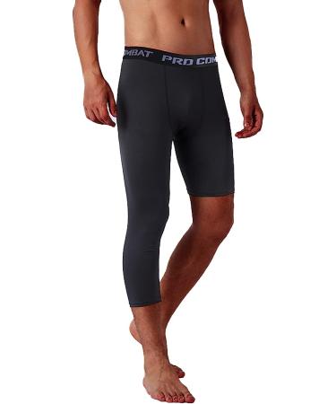 Jonscart Men's Compression Capri Tights Pants - Black, Size Large - Buy Online on SooperMarket.com