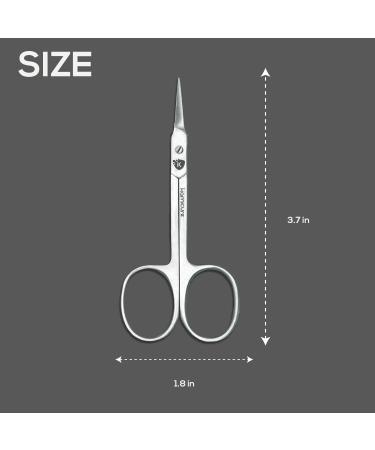 KAMICURE Extra Fine Curved Cuticle Scissors - Multi Purpose Manicure & Pedicure Tool for Men and Women | Thin Nail & Cuticle Trimming Scissors for Professional Use - Buy Online on SooperMarket.com