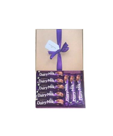 Personalised Cadburys Chocolate Hamper Gift Cadbury s Chocolates Sweet Box Great Treat Box - 8 Full Size Bars Chocolates