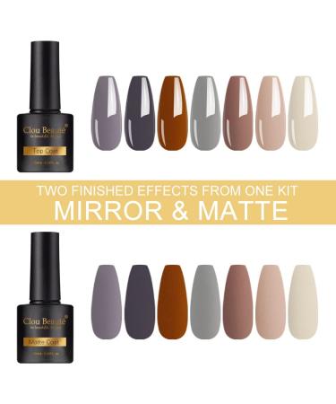 Clou Beaute 27PC Gel Nail Polish Set - Dream Aurora Collection with Lamp - Cat Eye, Matte, Soak Off - UV/LED Art Varnish - Gift Box Starter Kit - Buy Online on SooperMarket.com