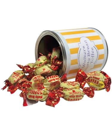 250g Nutty Brazil Toffee Tin - Walkers Individually Wrapped Toffees - Buy Online on SooperMarket.com