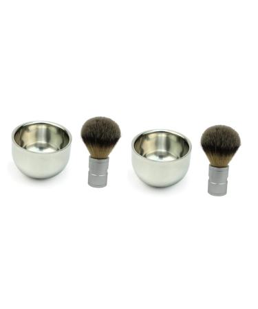 Cabilock 2st container for shaving soap beard shaving tools men shaving creation cream razor shell hairdresser shaving cup of razor cup bowl for shaving brushes shaving travel unbreakable mediumx2pcs such