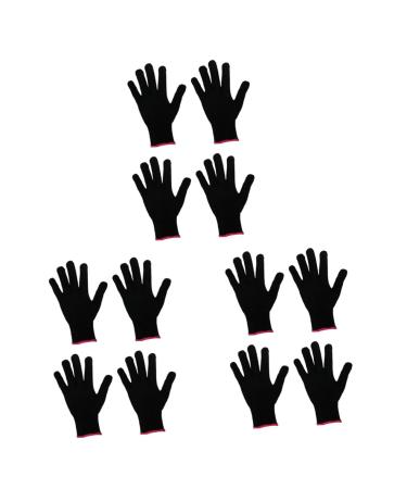 PRETYZOOM 2 Sets 4pcs Grill Gloves Silicone Bumps Proof Glove Hairdressing Tool As Shownx3pcs 21.5X12.2 cmx3pcs