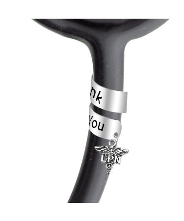 POTIY Stethoscope ID Tag LPN Gift Licensed Practical Nurse stethoscope ID Tag Nurse Life (LPN)