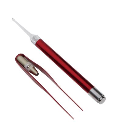 Light Ear Pick er Light Earwax Removal er 2pcs Bright Portable with Tweezers for Travel Use for Adults