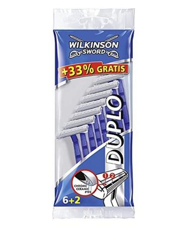 Wilkinson Sword Duplo Men's Disposable Razors 6 + 2 pcs 1 pack
