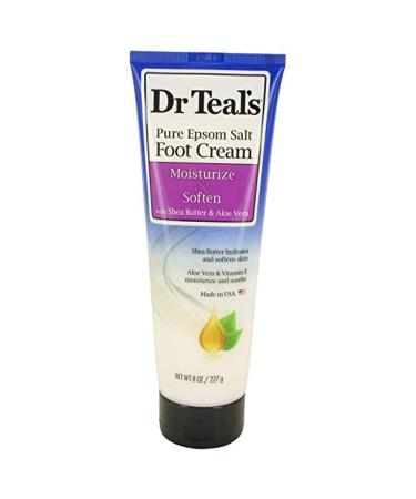 Dr Teal's Pure Epsom Salt Foot Cream by Dr Teal's Pure Epsom Salt Foot Cream with Shea Butter & Aloe Vera & Vitamin E 8 oz for Women