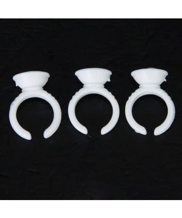 100pcs Disposable Glue Ring Eyelash Extension Holders | International Shipping Available - Buy Online on SooperMarket.com