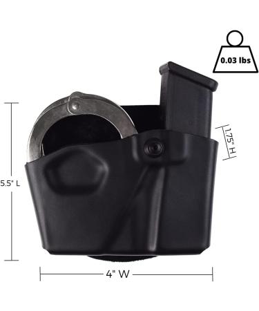 Safariland 573 Glock 17 22 Paddle Magazine Pouch & Handcuff Case Combo - Right Hand, STX Plain Black | Shop Now - Buy Online on SooperMarket.com