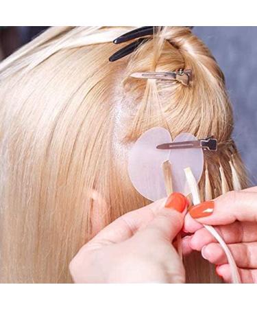 EXOTIC MYTH 100 Pieces Hair Extensions Scalp Protector Heat Shield Guards for Hair Extension Bonding Round Circular and Single Hole Clear Fusion Glue Protector - Buy Online on SooperMarket.com