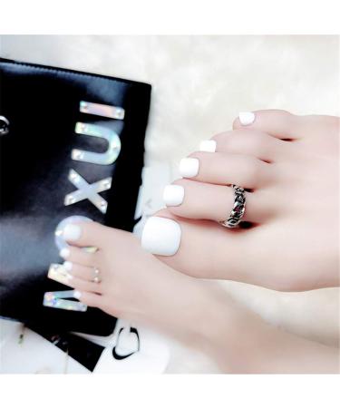 Wrong nails 24PCs / box geometry strip pattern decoration full cover plastic artificial false diy nail art coffin & glue for women girls (f71)