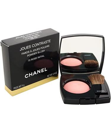 Chanel Joues Contraste Powder Blush No. 72 Rose Initial for Women Blush  0.18 Ounce