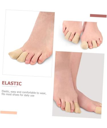Silicone Gel Toe Protectors - 2 Pairs Soft Sleeve Covers for Runners | Hammertoe Cushion & Foot Care | 4x2.7cm - Buy Online on SooperMarket.com